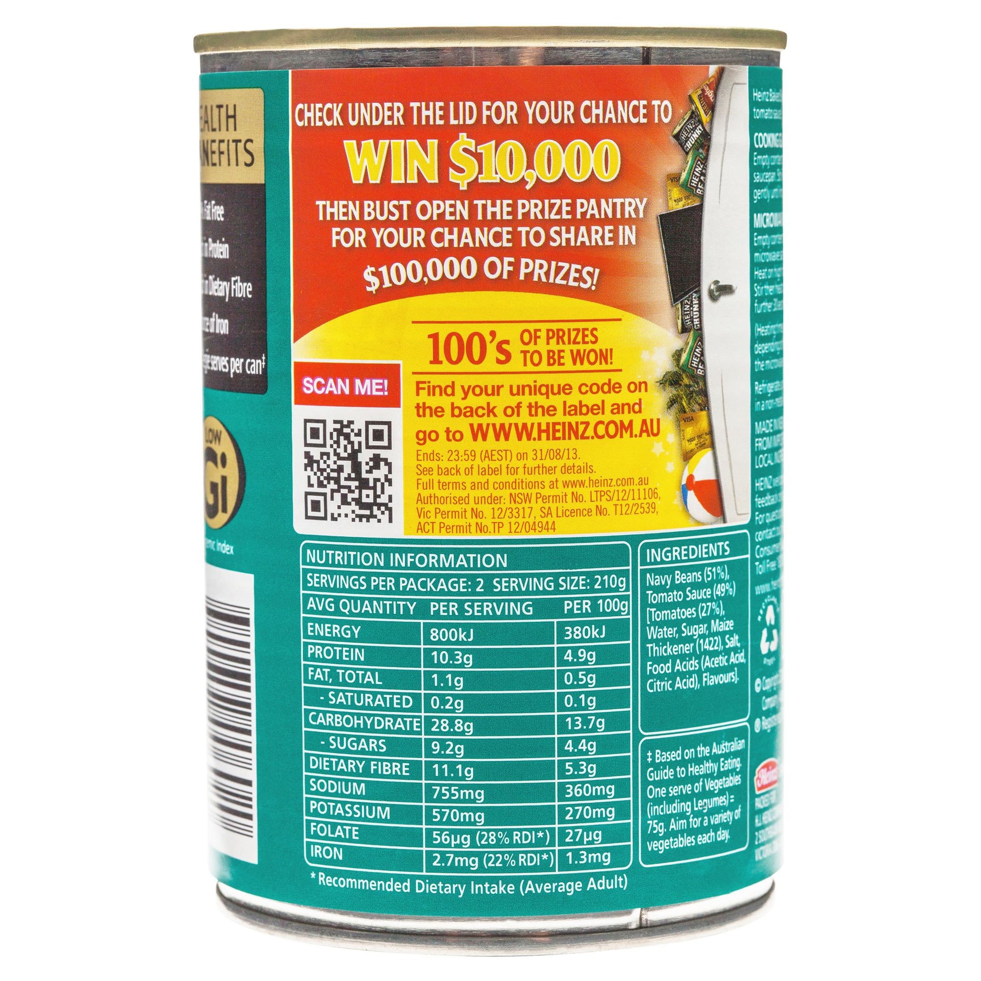 Heinz Baked Beans 420g , Grocery-Can Veg - HFM, Harris Farm Markets
 - 2