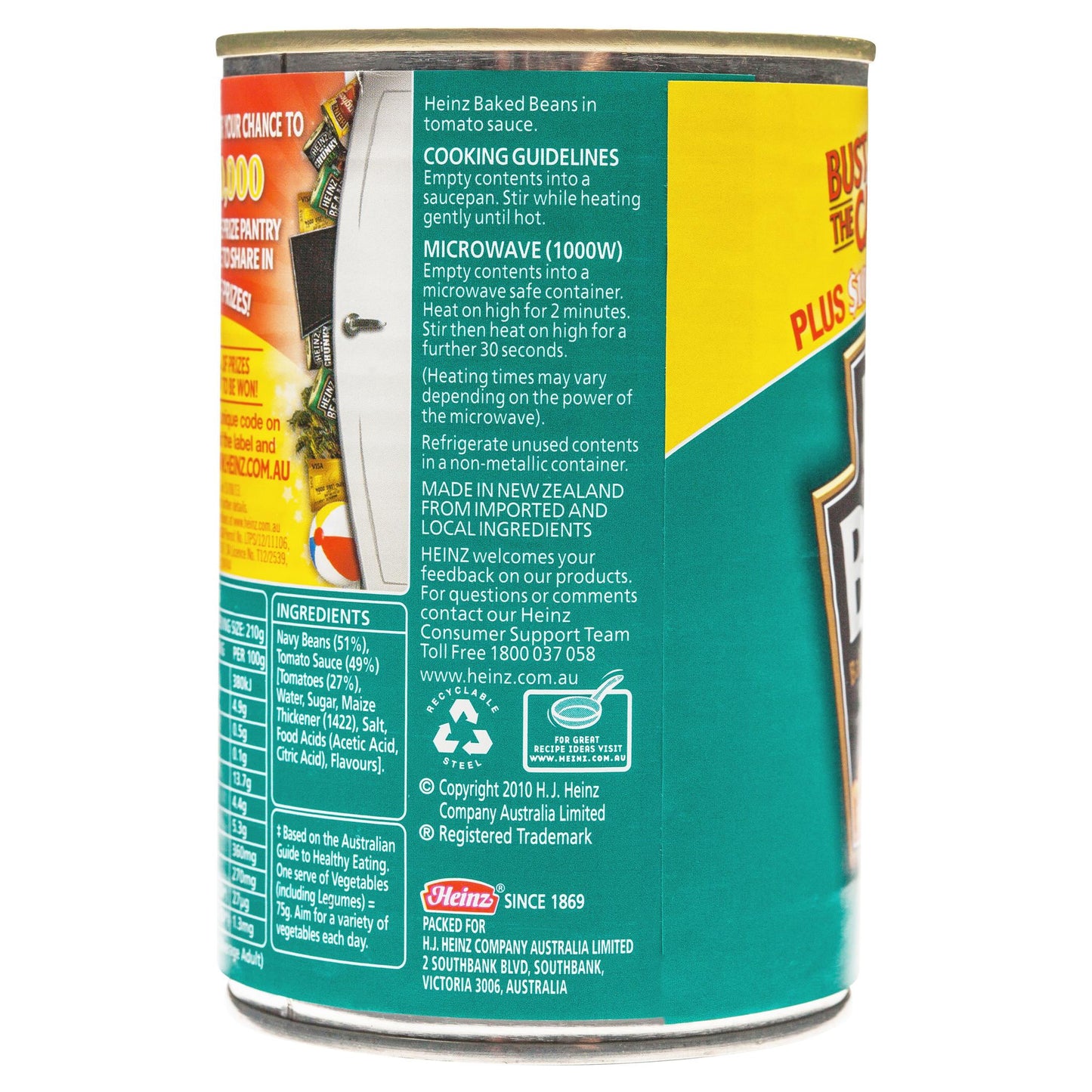 Heinz Baked Beans 420g , Grocery-Can Veg - HFM, Harris Farm Markets
 - 3