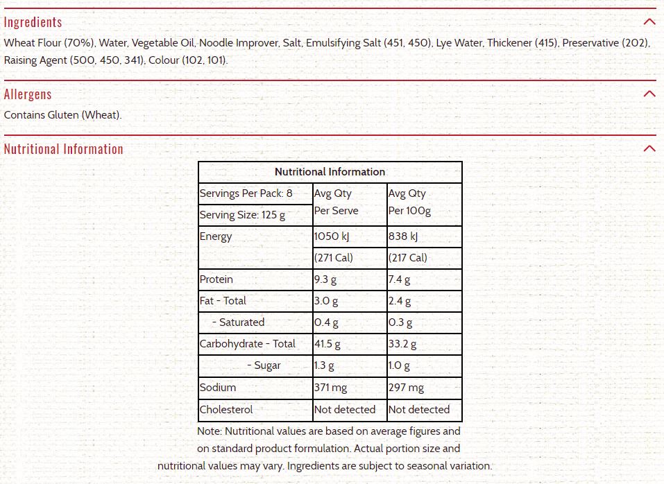 Hakka - Noodles Steamed Singapore | Harris Farm Online