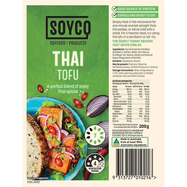 Soyco Thai Spices Tofu | Harris Farm Online