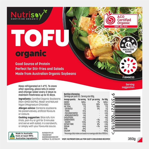 Nutrisoy Organic Tofu | Harris Farm Online