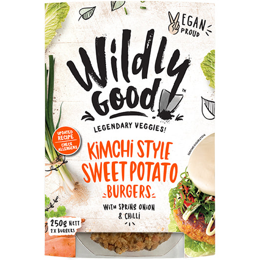Wildly Good Kimchi Style Sweet Potato Vegan Burgers | Harris Farm Online