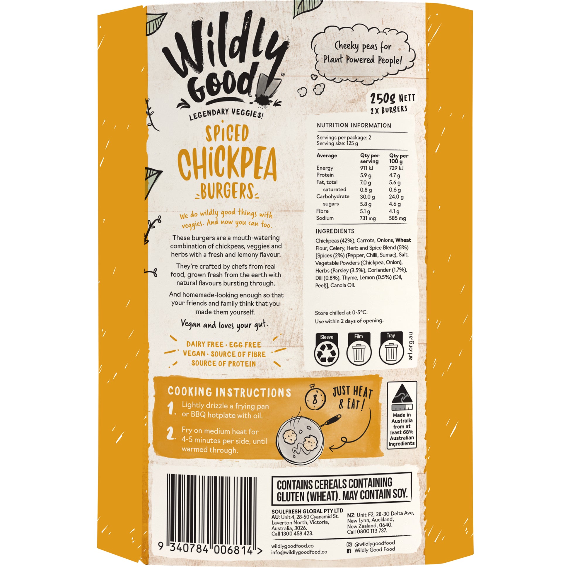 Wildly Good Spiced Chickpea Vegan Burgers | Harris Farm Online