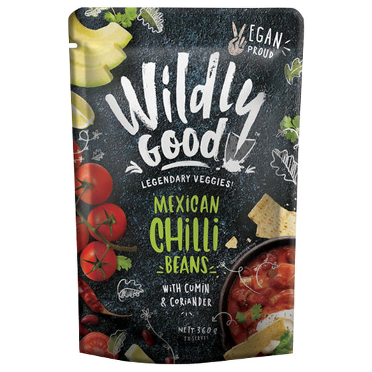 Wildly Good - Vegan Meal - Mexican Chilli Beans with Cumin & Coriander (360g)