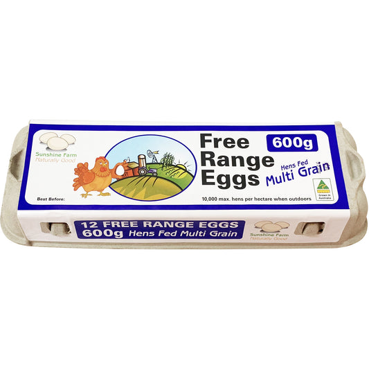 SunShine Farms Free Range Eggs x12 600g