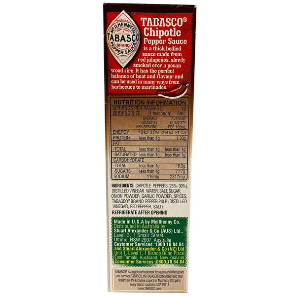 Mcilhenny Tabasco Chipotle Sauce 60ml