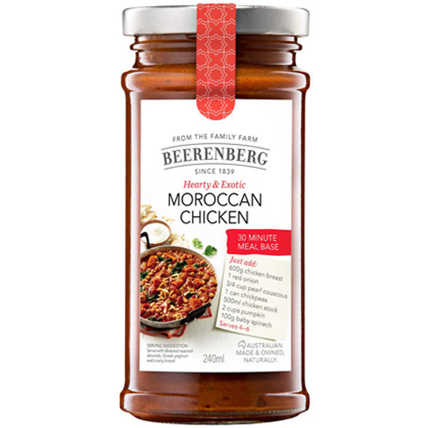 Beerenberg Meal Base Moroccan Chicken 240ml