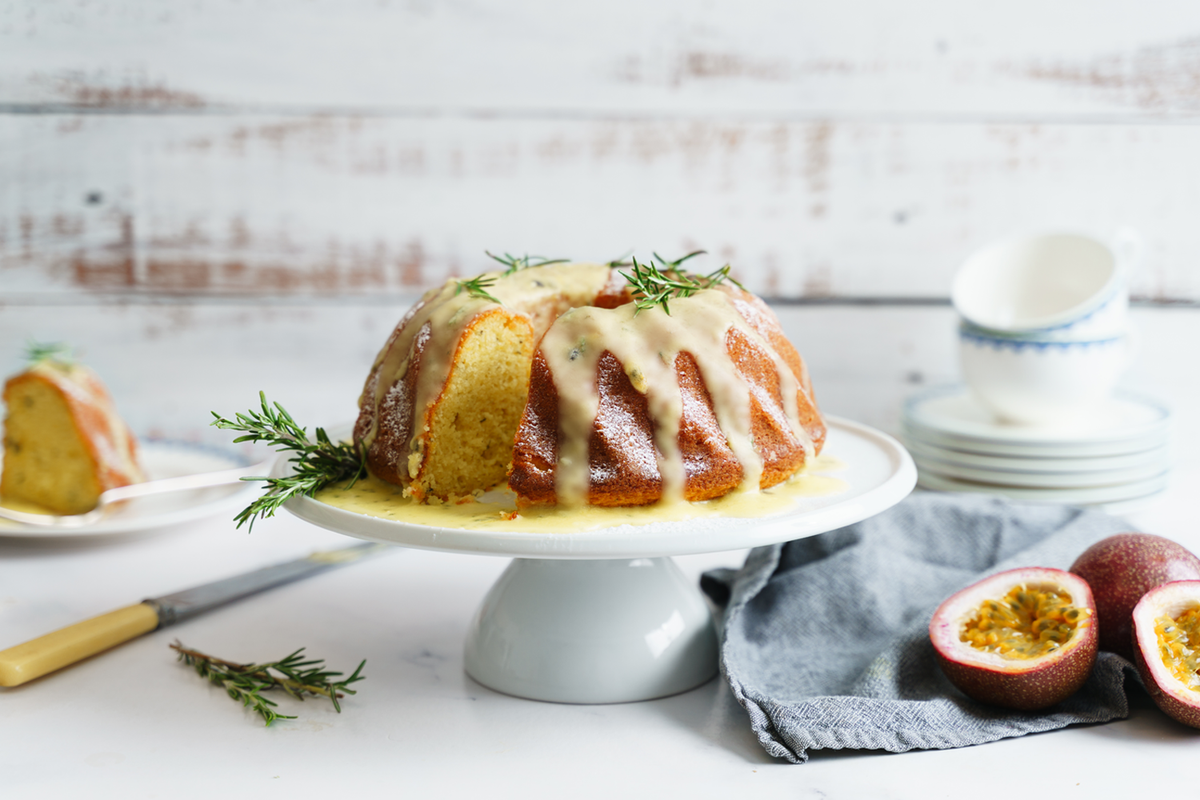 Rosemary, Lemon and Passionfruit Bundt Cake | Harris Farm Online