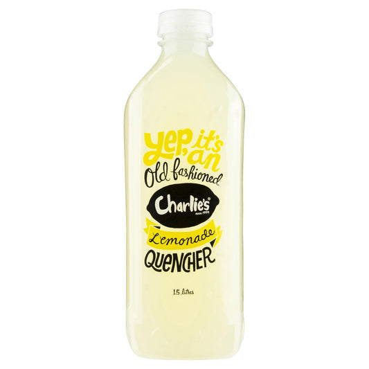 Charlies Lemonade Quencher 1.5L , Frdg1-Drinks - HFM, Harris Farm Markets
 - 1