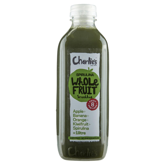 Charlies Spirulina Whole Fruit Smoothie 1L , Frdg1-Drinks - HFM, Harris Farm Markets
 - 1