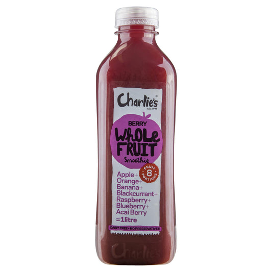Charlies Berry Whole Fruit Smoothie 1L , Frdg1-Drinks - HFM, Harris Farm Markets
 - 1
