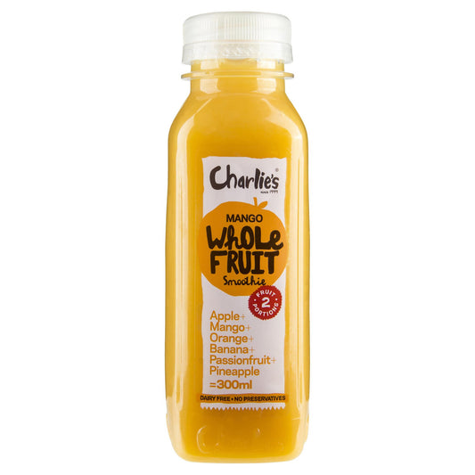 Charlies Mango Whole Fruit Smoothie 300ml , Frdg1-Drinks - HFM, Harris Farm Markets
 - 1