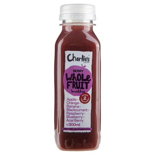 Charlies Berry Whole Fruit Smoothie 300ml , Frdg1-Drinks - HFM, Harris Farm Markets
 - 1