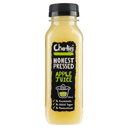 Charlies Honest Pressed Apple Juice 300ml , Frdg1-Drinks - HFM, Harris Farm Markets
 - 1
