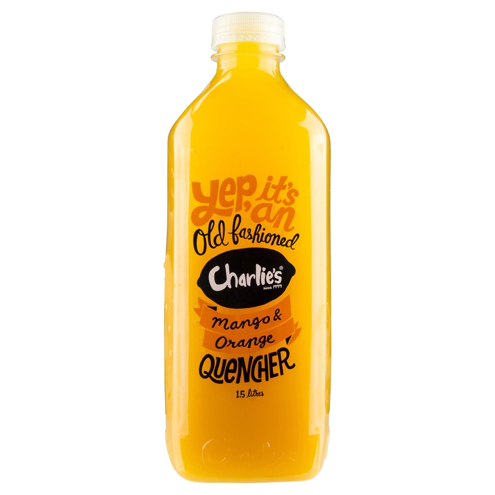 Charlies Mango And Orange Quencher 1.5L , Frdg1-Drinks - HFM, Harris Farm Markets
 - 1