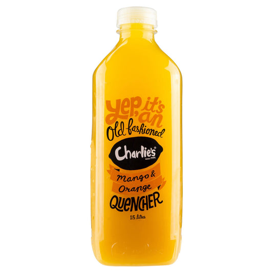 Charlies Mango And Orange Quencher 1.5L , Frdg1-Drinks - HFM, Harris Farm Markets
 - 1