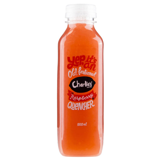 Charlies Old Fashioned Raspberry Quencher 500ml , Frdg1-Drinks - HFM, Harris Farm Markets
 - 1