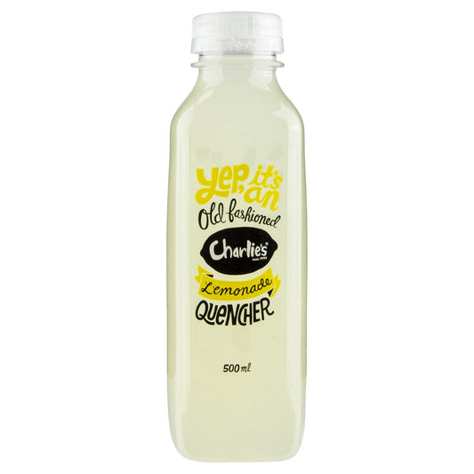 Charlies Old Fashioned Lemonade Quencher 500ml , Frdg1-Drinks - HFM, Harris Farm Markets
 - 1
