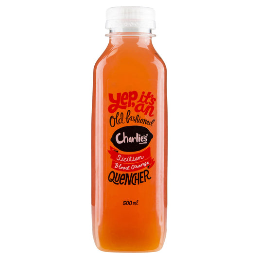 Charlies Old Fashioned Sicilian Blood Orange Quencher 500ml , Frdg1-Drinks - HFM, Harris Farm Markets
 - 1