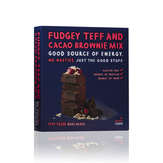 Fudgey Teff - Cacao Brownies Mix (320g)