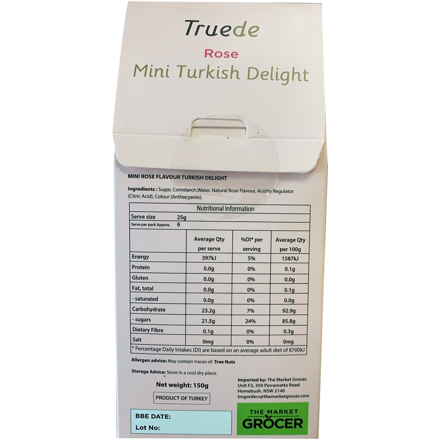 Truede - Mini turkish Delight - Rose | Harris Farm Online