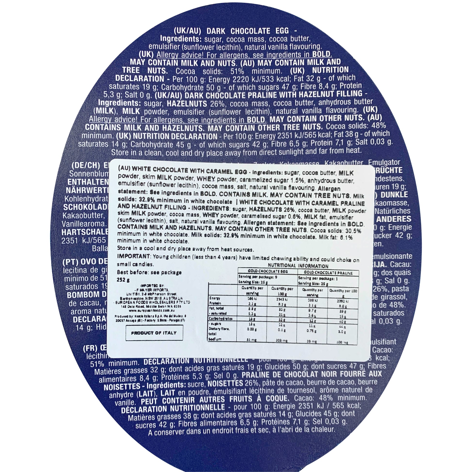 Baci Perugina Dark Chocolate Egg | Harris Farm Online