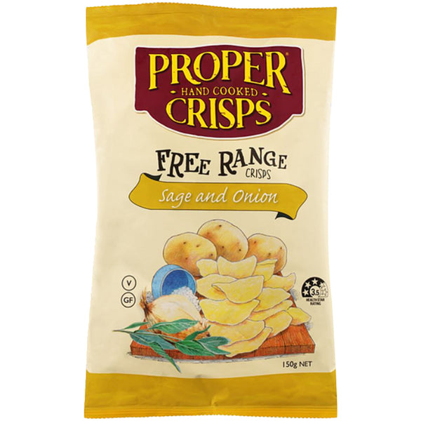 Proper Crisps Sage and Onion Chips | Harris Farm Online