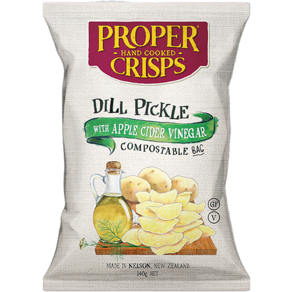 Buy Proper Crisps Dill Pickle with Apple Cider Vinegar Chips from