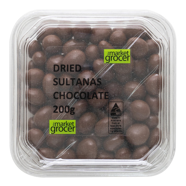 The Market Grocer Dried Sultanas Chocolate | Harris Farm Online