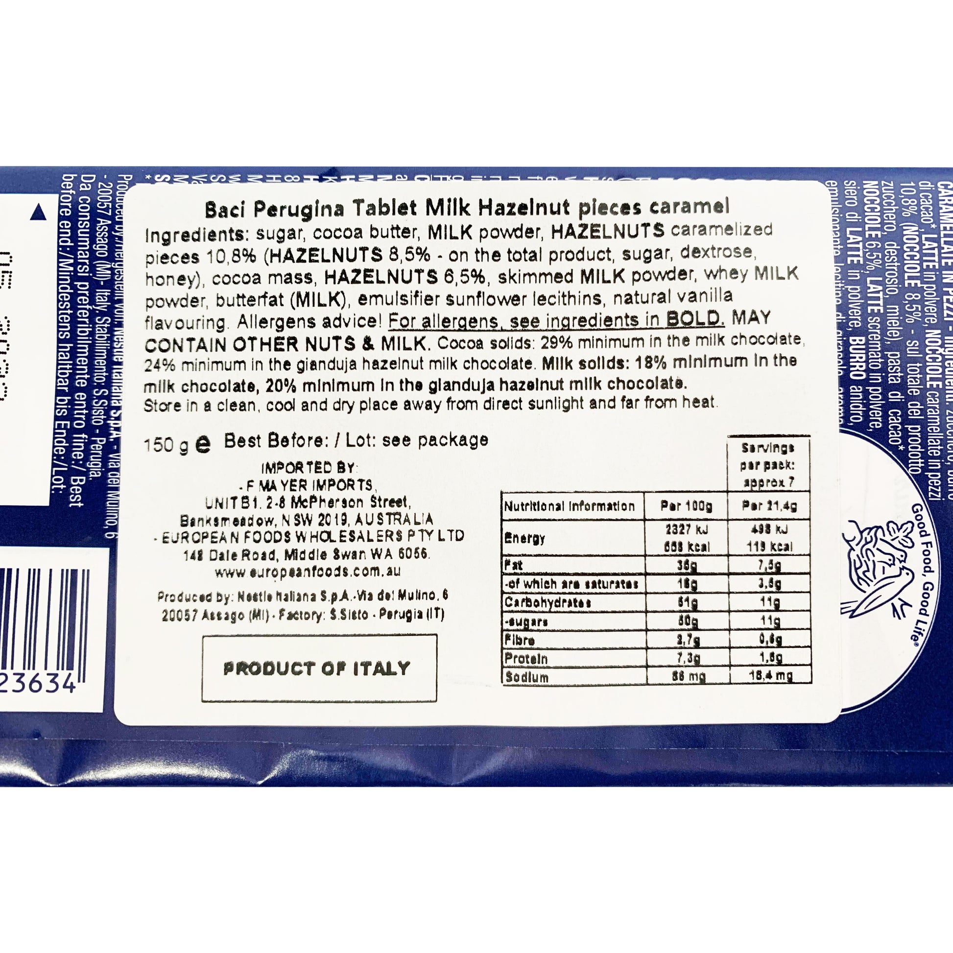 Baci Perugina Choco Double Hazelnuts and Milk | Harris Farm Online
