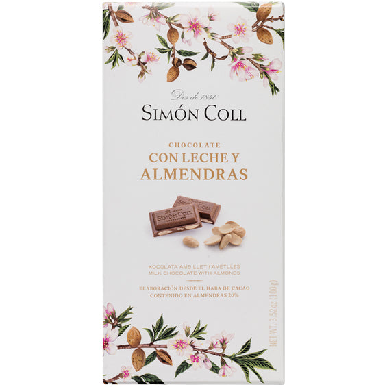 Simon Coll Milk Chocolate with Almonds | Harris Farm Online