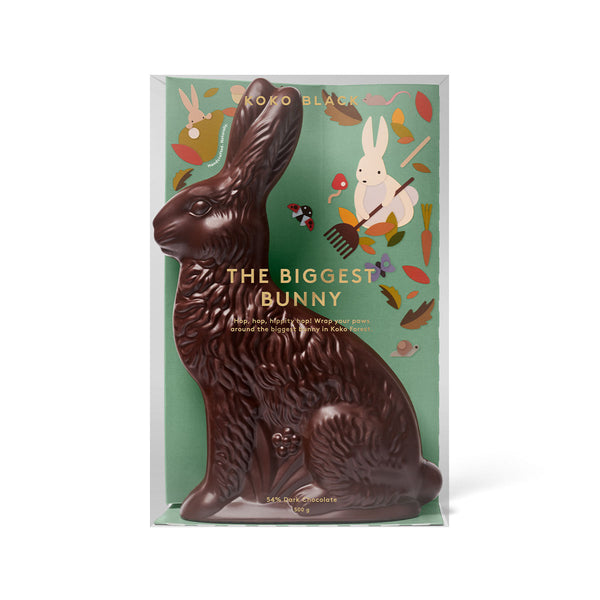 Koko Black The Biggest Bunny 54% Dark Chocolate 500g | Harris Farm Online