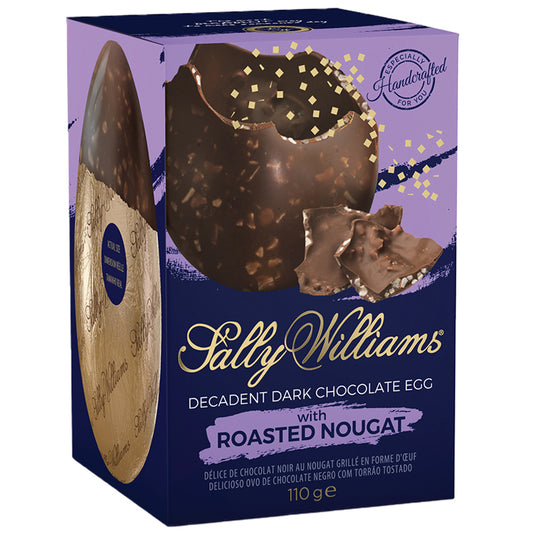Sally Williams Dark Chocolate Egg with Roasted Nougat | Harris Farm Online