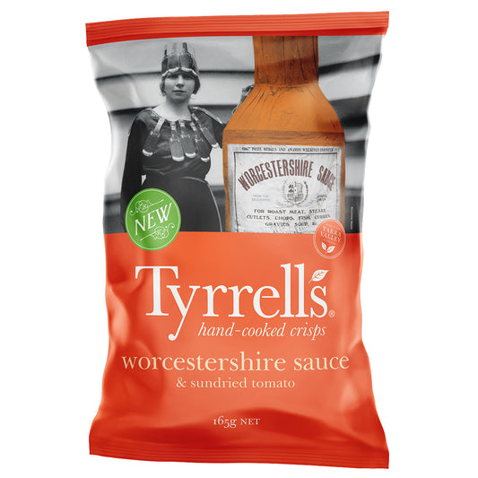 Tyrrells - Potato Chips - Worcestershire Sauce and Sundried Tomato (165g)
