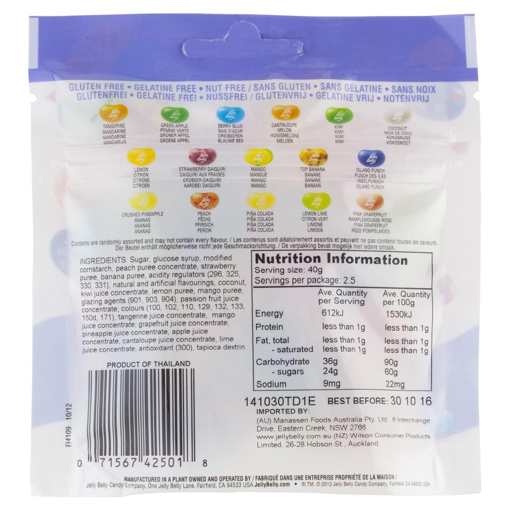 Jelly Belly Tropical Mix 100g , Grocery-Confection - HFM, Harris Farm Markets
 - 2
