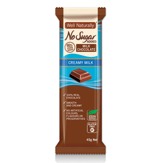 Well Naturally - Milk Chocolate Bar - Creamy Milk (45g)