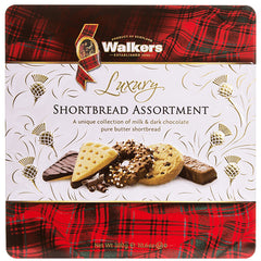 Walkers Luxury Milk and Dark Chocolate Shortbread Assortment Tin | Harris Farm Online