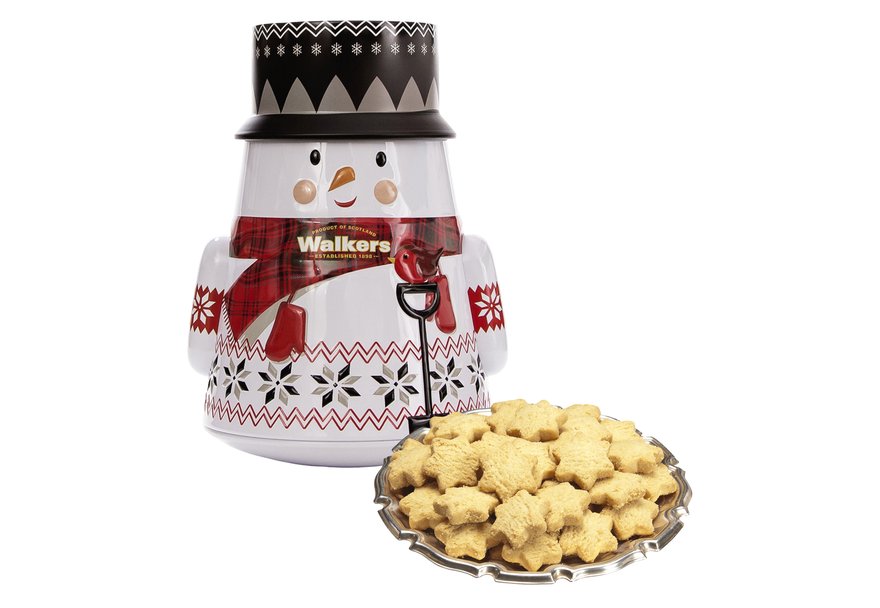 Walkers - Shortbread Mini Star - Snowman Tin (200g)