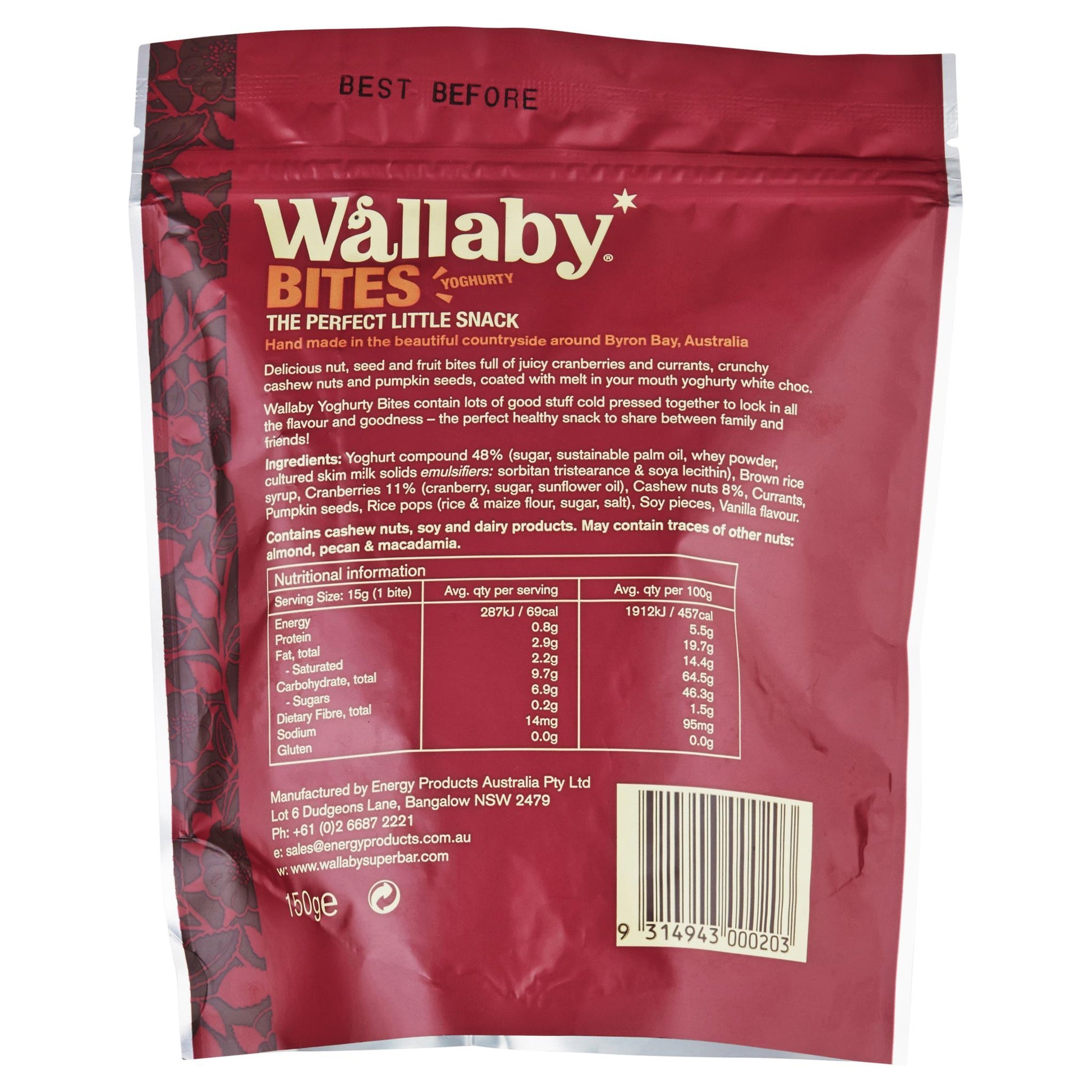 Wallaby Bites Yog Fruit 150g , Grocery-Confection - HFM, Harris Farm Markets
 - 2
