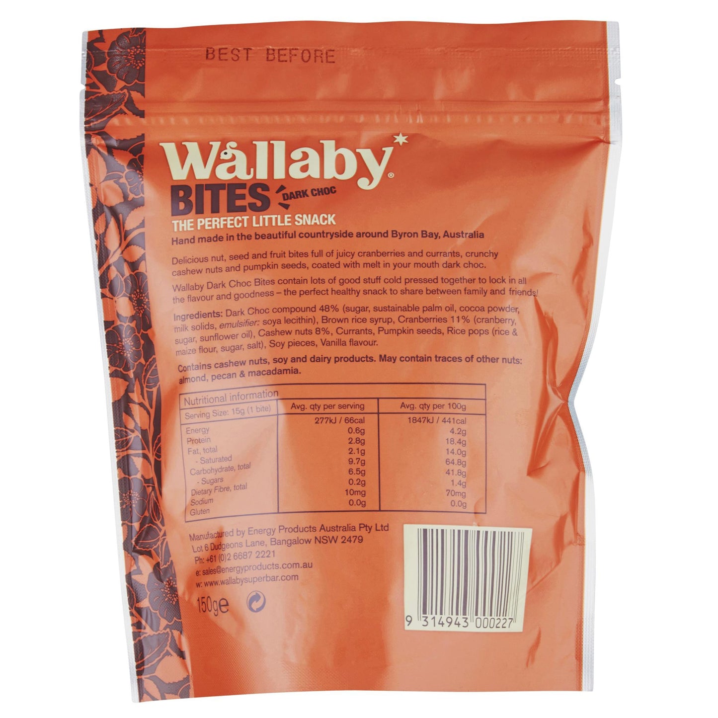 Wallaby Bites Dark Chocolate 150g , Grocery-Confection - HFM, Harris Farm Markets
 - 2
