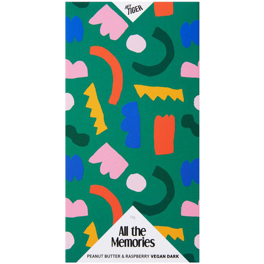 Hey Tiger Peanut Butter and Raspberry Vegan Dark Chocolate | Harris Farm Online
