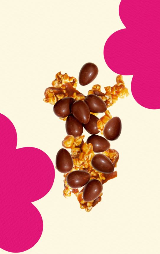 Hey Tiger Caramelised Popcorn Milk Chocolate Eggs | Harris Farm Online