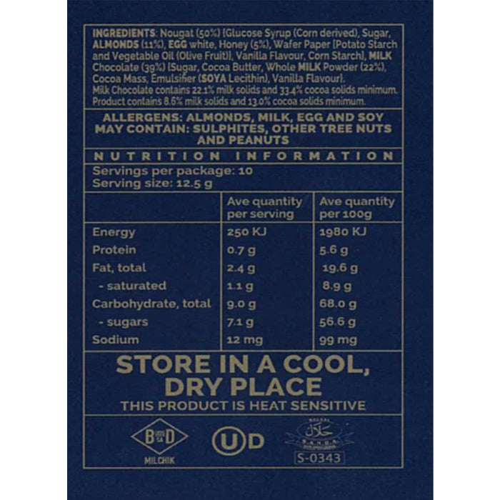 Sally Williams Milk Chocolate Coated Nougat | Harris Farm Online