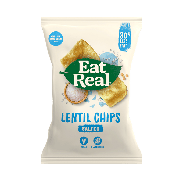 Eat Real Vegan Lentil Chips Sea Salt 113g