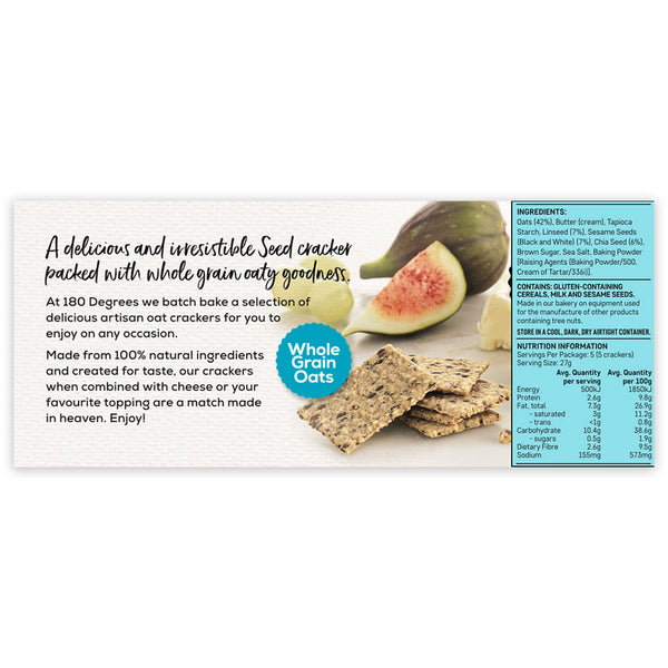 180 Degrees 4 Seed Original Crackers 150g | Harris Farm Online