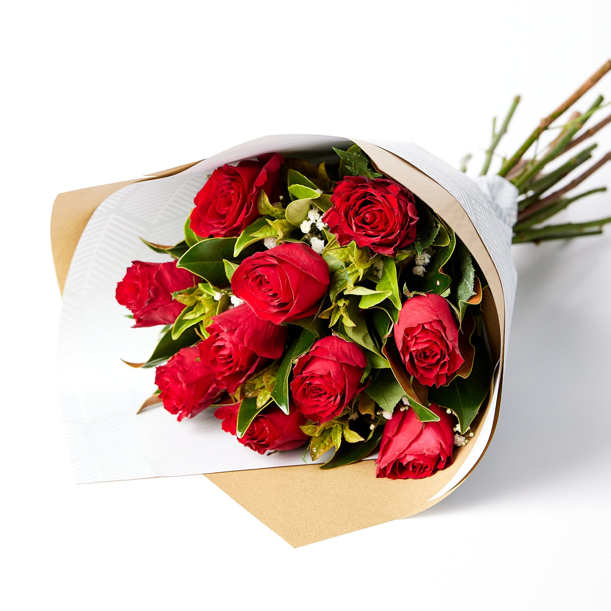 Flowers Roses Red Mix Bouquet | Harris Farm Online