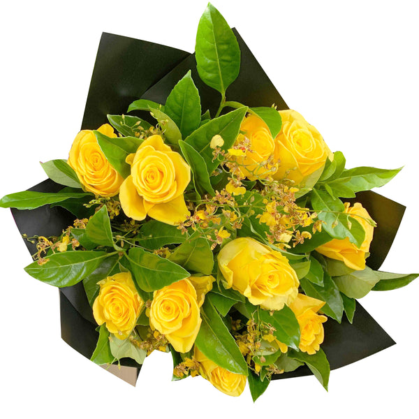 Flowers Roses Yellow Mix Bouquet | Harris Farm Online