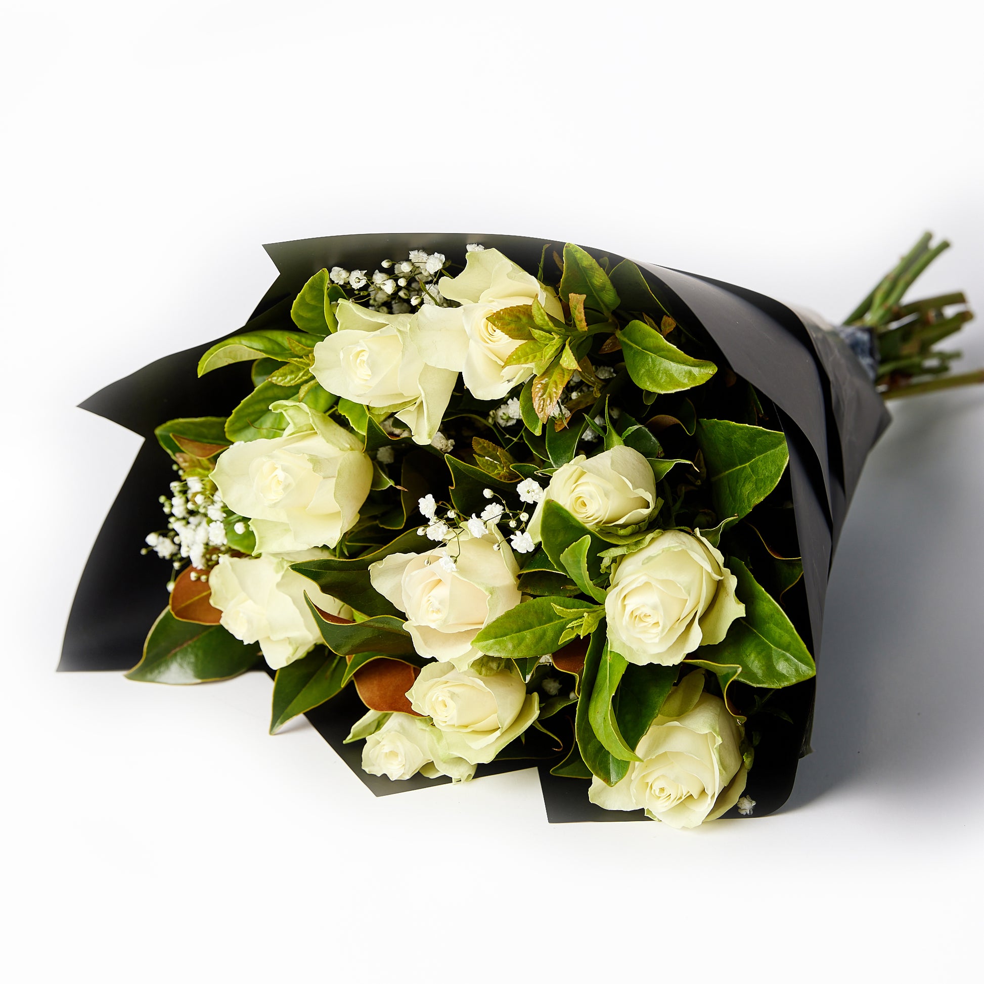Flowers Roses White Mix Bouquet | Harris Farm Online