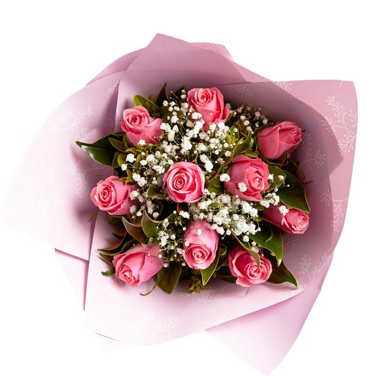 Flowers Roses Light Pink Mix Bouquet | Harris Farm Online