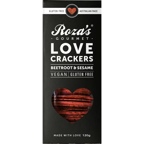 Roza's Gourmet Crackers Beetroot 120g